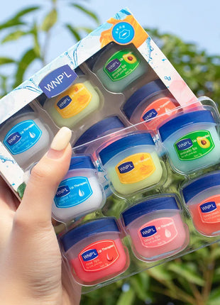 4/6/8pcs Moisturizing Lip Balm Set Whitening Moisturizing Base Natural