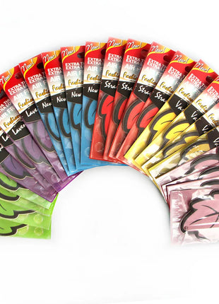6PCS Car Air Freshener Natural Scented Tea Paper Auto Hanging Vanilla