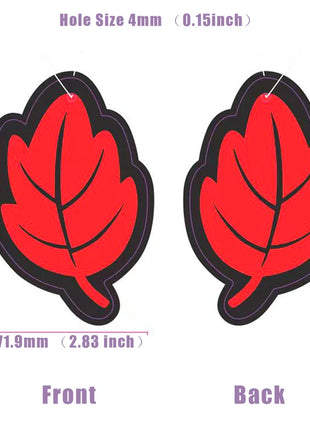 6PCS Car Air Freshener Natural Scented Tea Paper Auto Hanging Vanilla