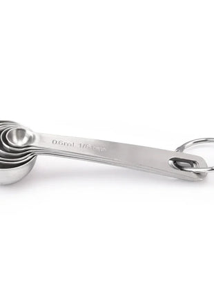 6pcs/set Food-grade Stainless Steel Measuring Spoon Set Sugar Coffee