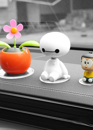 3PCS Car Dashboard Non-Slip Mats, Removable Sticky Silicone Gel Pad,