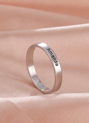 Personalized Name Ring Stainless Steel | Custom Rings Names