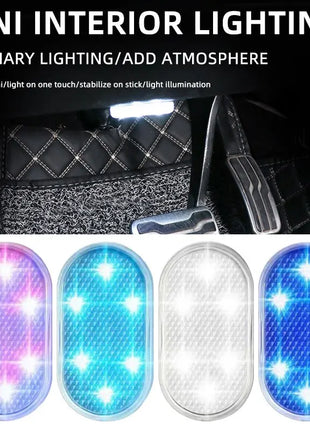 Car Interior Dome Light Finger Touch Sensor Mini LED Reading Lamp Car