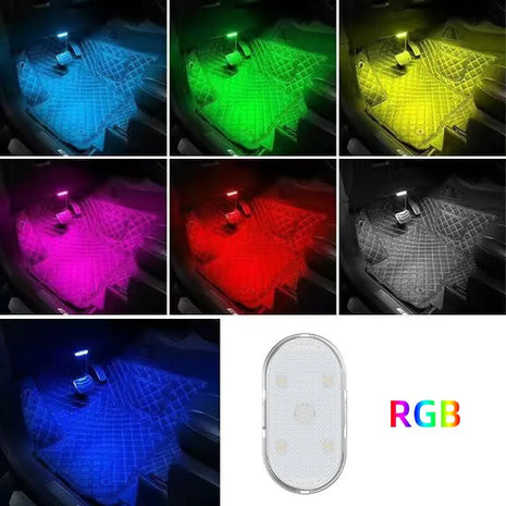 Car Interior Dome Light Finger Touch Sensor Mini LED Reading Lamp Car