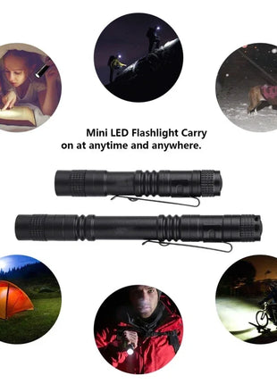 Mini Portable LED Pen Light Pocket Ultra Bright High Lumens Handheld
