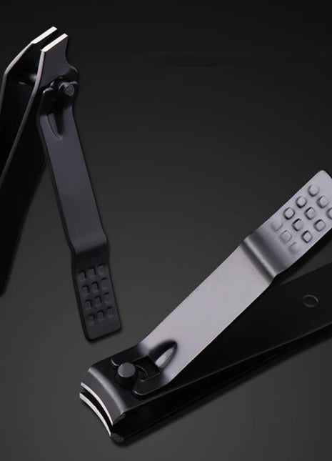 Stainless Steel 7-Piece Nail Set Elegant Black Nail Clippers Nail