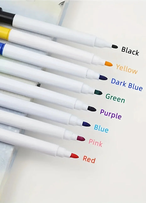 8pcs/Set Bullet Tip 11.3*1cm Small Size No Magntic Whiteboard Dry