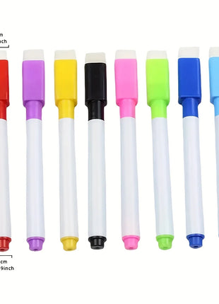 8pcs/Set Bullet Tip 11.3*1cm Small Size No Magntic Whiteboard Dry