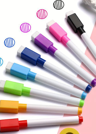 8pcs/Set Bullet Tip 11.3*1cm Small Size No Magntic Whiteboard Dry