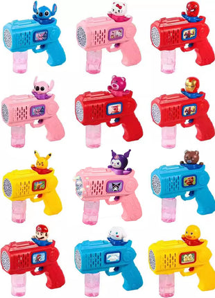 Hello Kitty Bubble gun Toy Electric Bubble Machine rocket Launcher