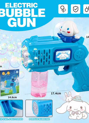 Hello Kitty Bubble gun Toy Electric Bubble Machine rocket Launcher