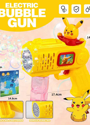 Hello Kitty Bubble gun Toy Electric Bubble Machine rocket Launcher