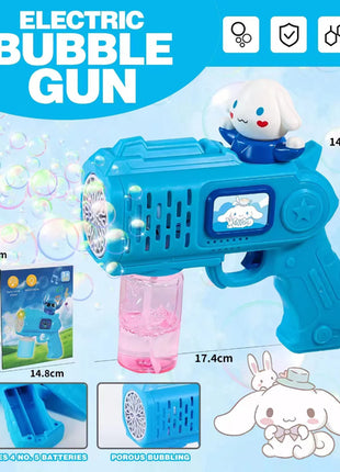 Hello Kitty Bubble gun Toy Electric Bubble Machine rocket Launcher