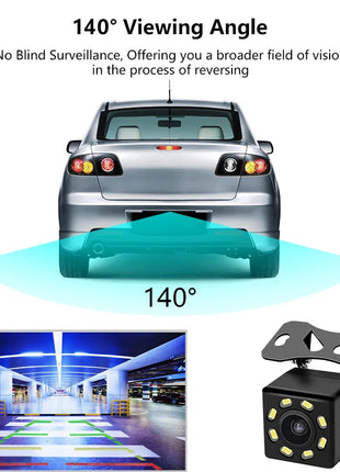 Wide Angle Car RearView Camera 4/8/12 LED Night Vision Reversing Auto