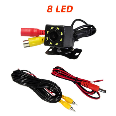 Wide Angle Car RearView Camera 4/8/12 LED Night Vision Reversing Auto