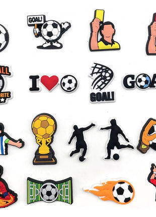 Sprot Soccer Football Shoe Charms Pin for Crocs Accessories Charms