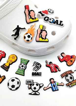Sprot Soccer Football Shoe Charms Pin for Crocs Accessories Charms