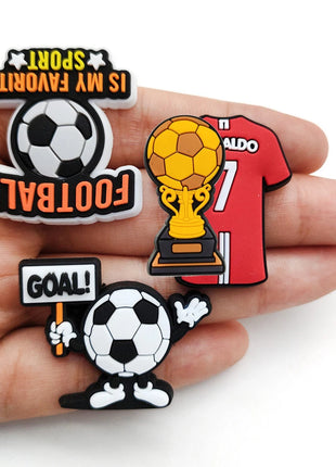 Sprot Soccer Football Shoe Charms Pin for Crocs Accessories Charms