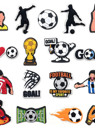Sprot Soccer Football Shoe Charms Pin for Crocs Accessories Charms