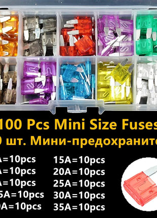 Medium Mini Auto Car Fuses 2A/3A/5A/7.5A/10A/15A/20A/25A/30A/35A Amp