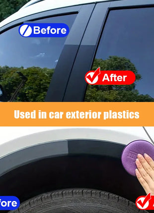 Car Plastic Restorer Back To Black Gloss Auto Interior Leather & Panel