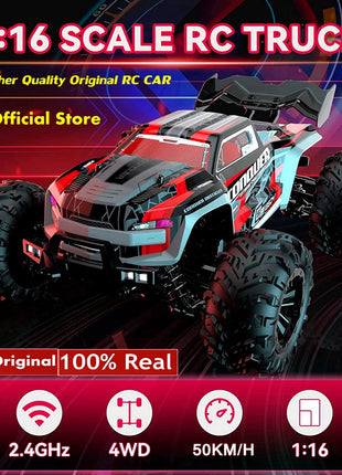 4WD 1:16 80KM/H Super Brushless 50KM/H Brushed RC Car 4x4 Off Road