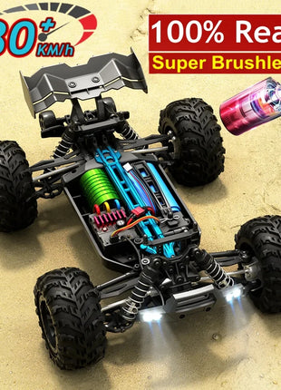4WD 1:16 80KM/H Super Brushless 50KM/H Brushed RC Car 4x4 Off Road