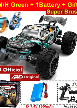 4WD 1:16 80KM/H Super Brushless 50KM/H Brushed RC Car 4x4 Off Road