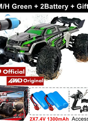 4WD 1:16 80KM/H Super Brushless 50KM/H Brushed RC Car 4x4 Off Road