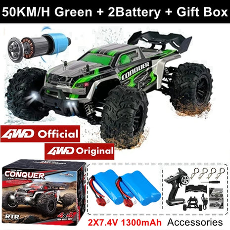 4WD 1:16 80KM/H Super Brushless 50KM/H Brushed RC Car 4x4 Off Road