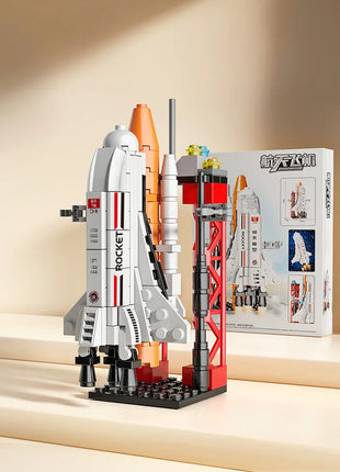 ToylinX Launch Center Lunar Lander Model Building Blocks Spaceship