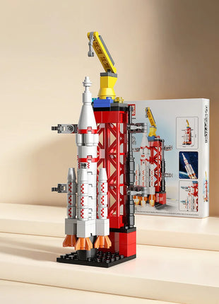 ToylinX Launch Center Lunar Lander Model Building Blocks Spaceship