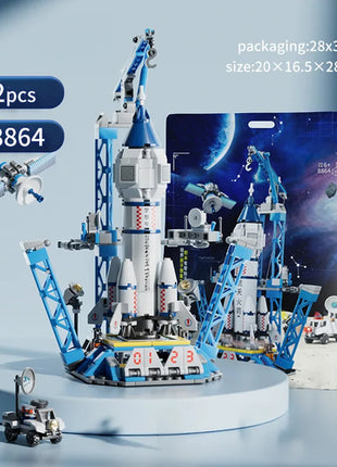 ToylinX Launch Center Lunar Lander Model Building Blocks Spaceship