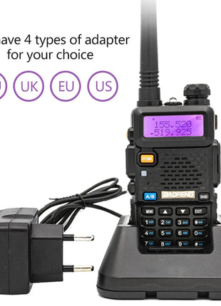 4PCS Baofeng 8W Dual Frequency High-Power Walkie Talkie 128CH Portable