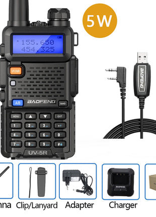 Baofeng Walkie Talkie UV 5R 5W 8W Dual Band Ham Two Way Radio Vhf Uhf