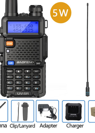 Baofeng Walkie Talkie UV 5R 5W 8W Dual Band Ham Two Way Radio Vhf Uhf