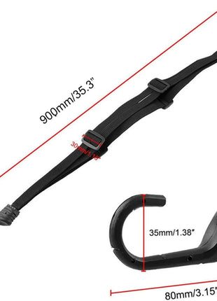 SEAMETAL 60/90CM Motorcycle Helmet Straps Hook Luggage Retractable
