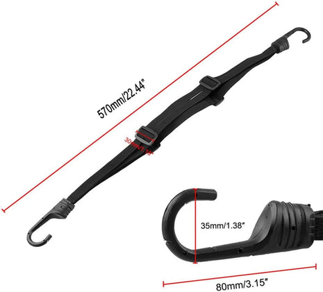SEAMETAL 60/90CM Motorcycle Helmet Straps Hook Luggage Retractable