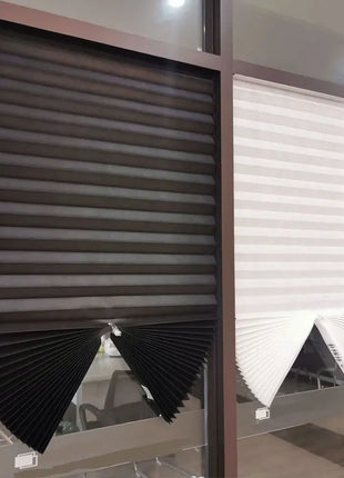 Simple Pleated Window Shades Self-Adhesive Non-Woven Semi-Shading