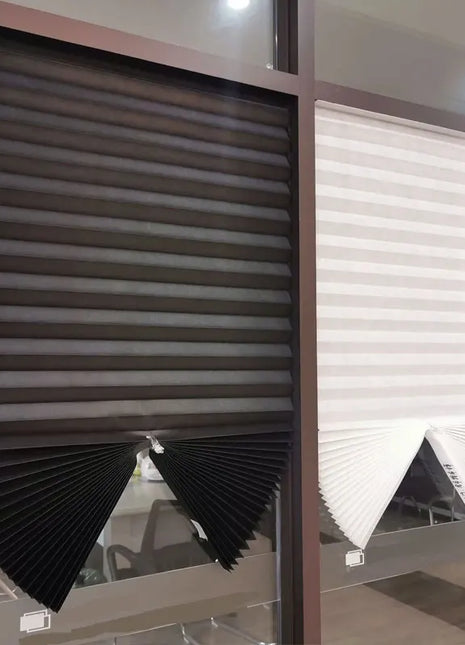 Simple Pleated Window Shades Self-Adhesive Non-Woven Semi-Shading
