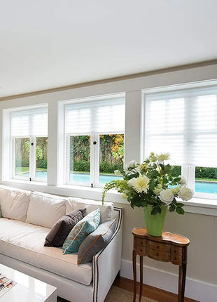 Simple Pleated Window Shades Self-Adhesive Non-Woven Semi-Shading