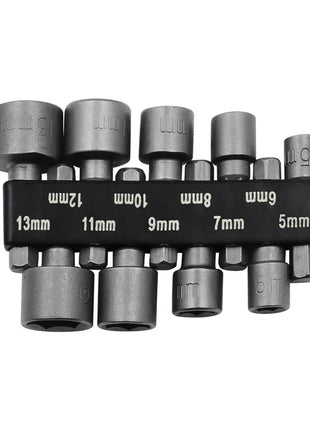 9pcs/14pcs/set 5mm-13mm Hex Sockets Sleeve Nozzles Nut Driver Set