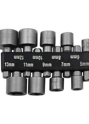 9pcs/14pcs/set 5mm-13mm Hex Sockets Sleeve Nozzles Nut Driver Set