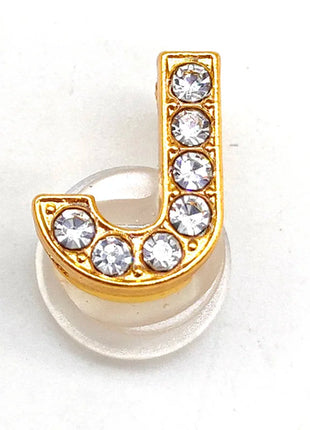 1-26Pcs Fashion Gold Letters Metal Shoe Charms Accessories Garden Shoe