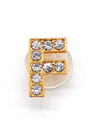 1-26Pcs Fashion Gold Letters Metal Shoe Charms Accessories Garden Shoe