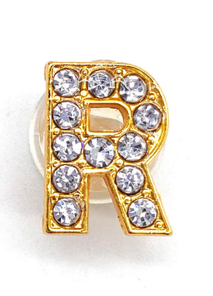 1-26Pcs Fashion Gold Letters Metal Shoe Charms Accessories Garden Shoe