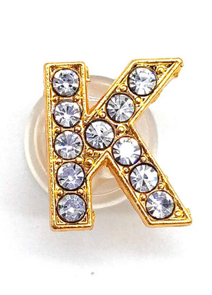 1-26Pcs Fashion Gold Letters Metal Shoe Charms Accessories Garden Shoe