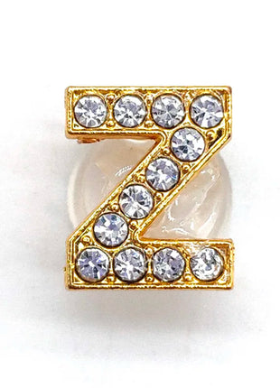 1-26Pcs Fashion Gold Letters Metal Shoe Charms Accessories Garden Shoe