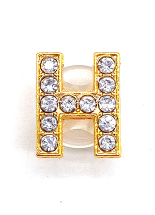 1-26Pcs Fashion Gold Letters Metal Shoe Charms Accessories Garden Shoe