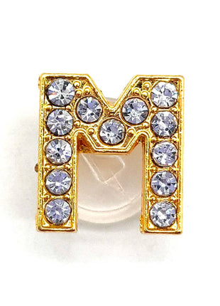 1-26Pcs Fashion Gold Letters Metal Shoe Charms Accessories Garden Shoe